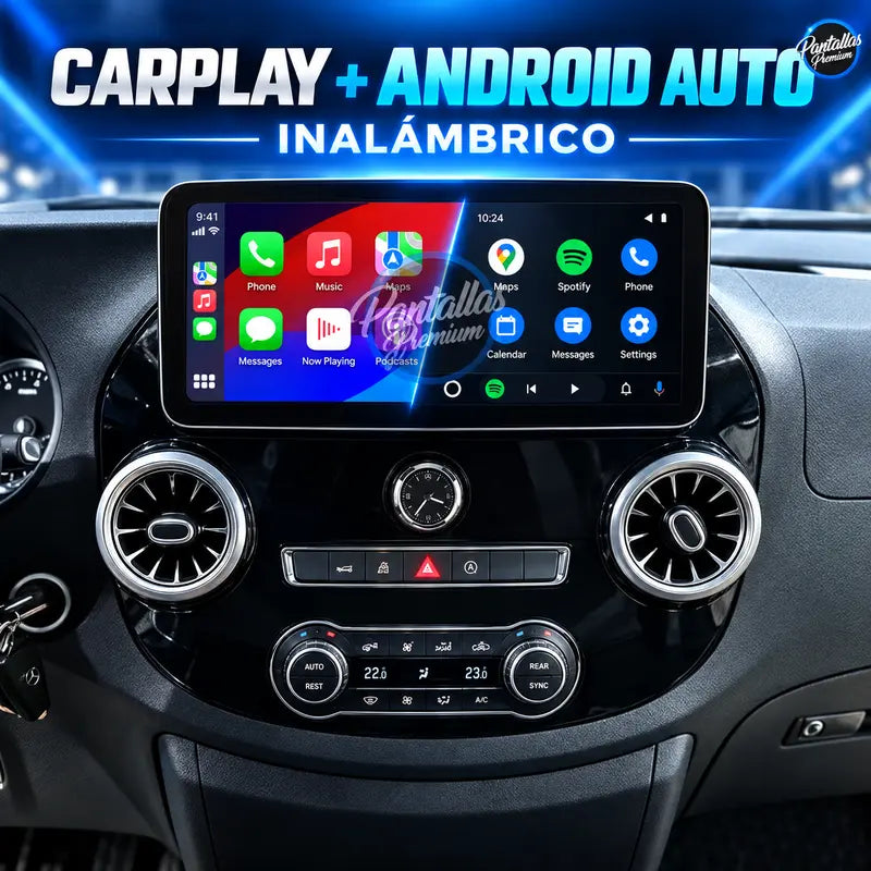 03 Mercedes Vito W447 CarPlay Android Auto inalámbrico