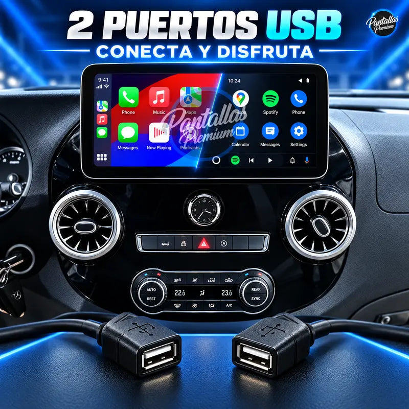 12 Mercedes Vito W447 dos puertos USB