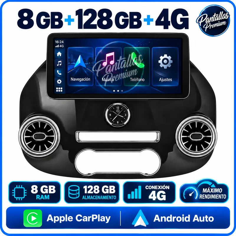 Mercedes Vito W447 8 GB 128 GB 4G con CarPlay y Android Auto
