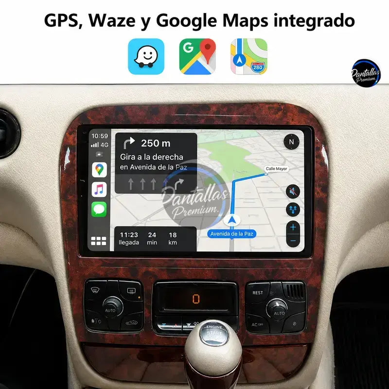 Radio pantalla CarPlay y Android Auto para Mercedes-Benz Clase S W220 1998-2005 - foto 4