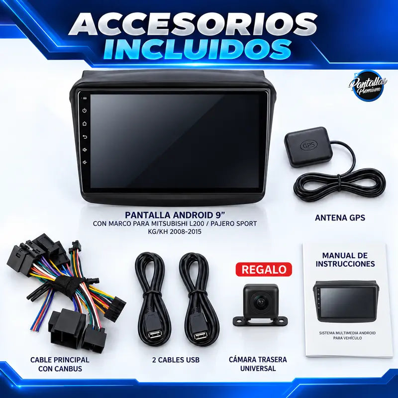 Accesorios incluidos Mitsubishi L200 Pajero Sport