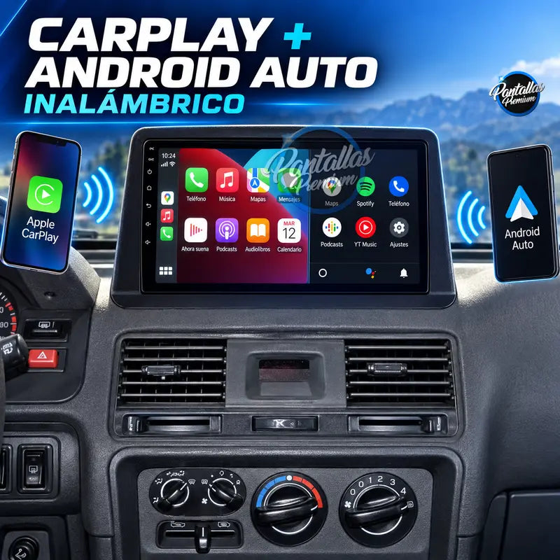 CarPlay y Android Auto inalámbrico Mitsubishi Pajero Mk2