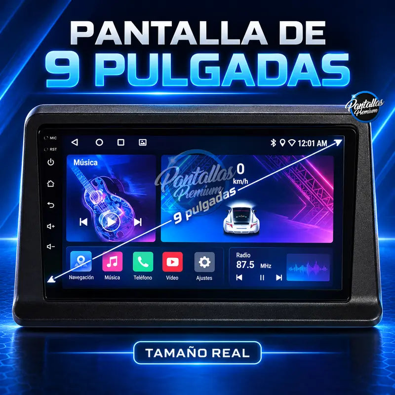 Pantalla de 9 pulgadas Mitsubishi Pajero Mk2