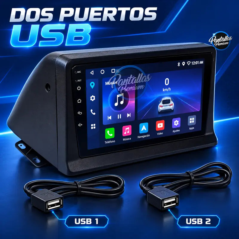 Dos puertos USB Mitsubishi Pajero Mk2