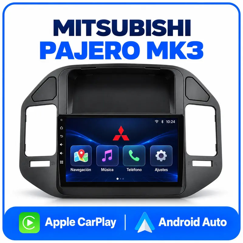Mitsubishi Pajero Mk3 pantalla Android 9 pulgadas