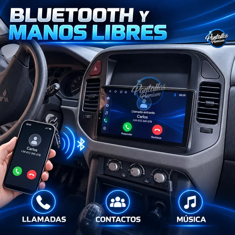 Bluetooth y manos libres Mitsubishi Pajero Mk3