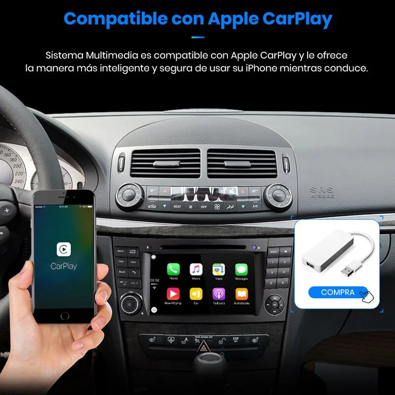 Radio Pantalla Carplay para Mercedes Clase E320