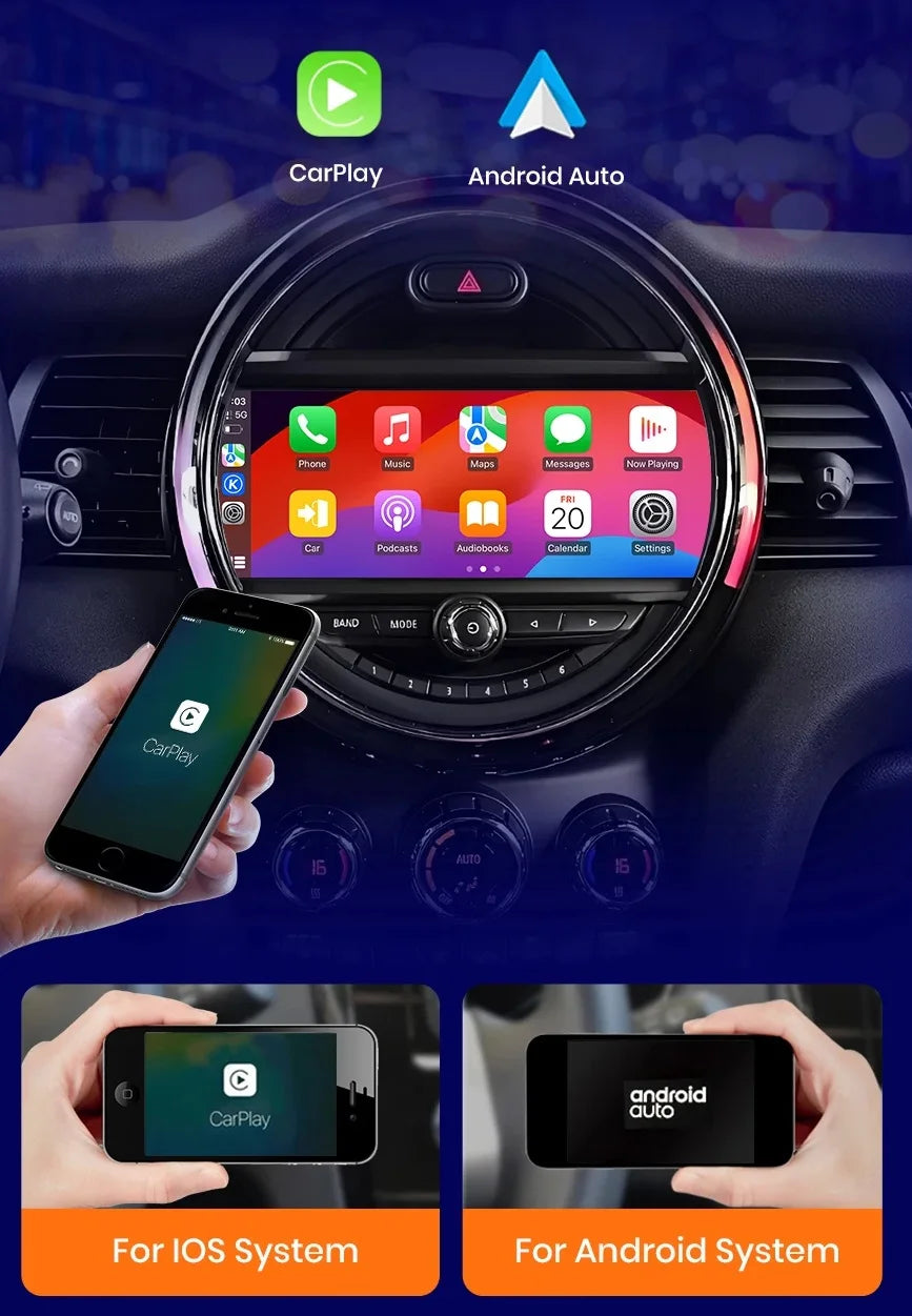 Radio Pantalla Carplay para BMW MINI F54 F55 F56 F57 F58 F60 NBT 2015-2020 - foto 2