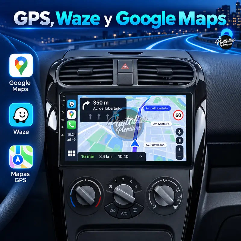 GPS Waze y Google Maps Opel Agila B Suzuki Splash
