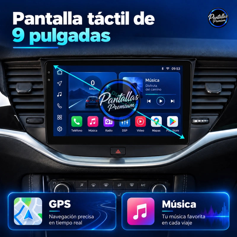 Opel Astra K - medidas - Pantallas Premium