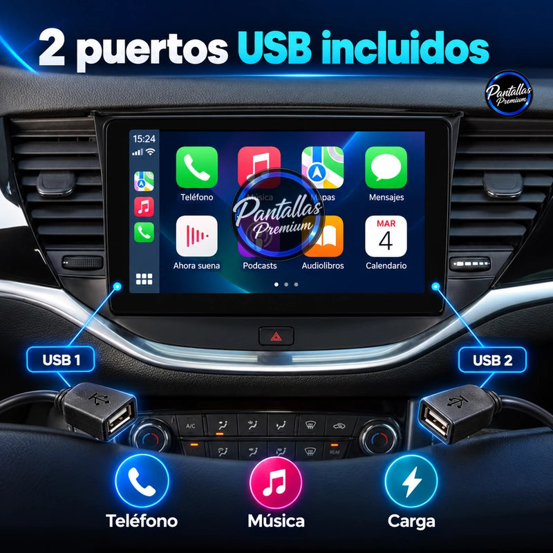 opel astra k - usb - Pantallas Premium