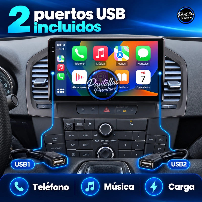opel insignia - usb - Pantallas Premium