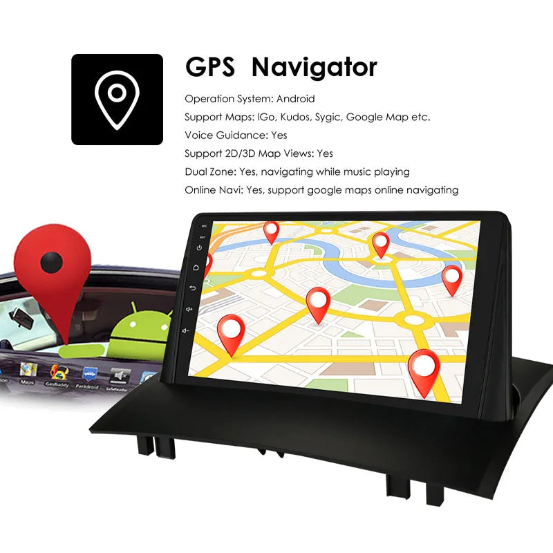 Radio Pantalla Carplay para Renault Megane 2002-2009 - foto 3
