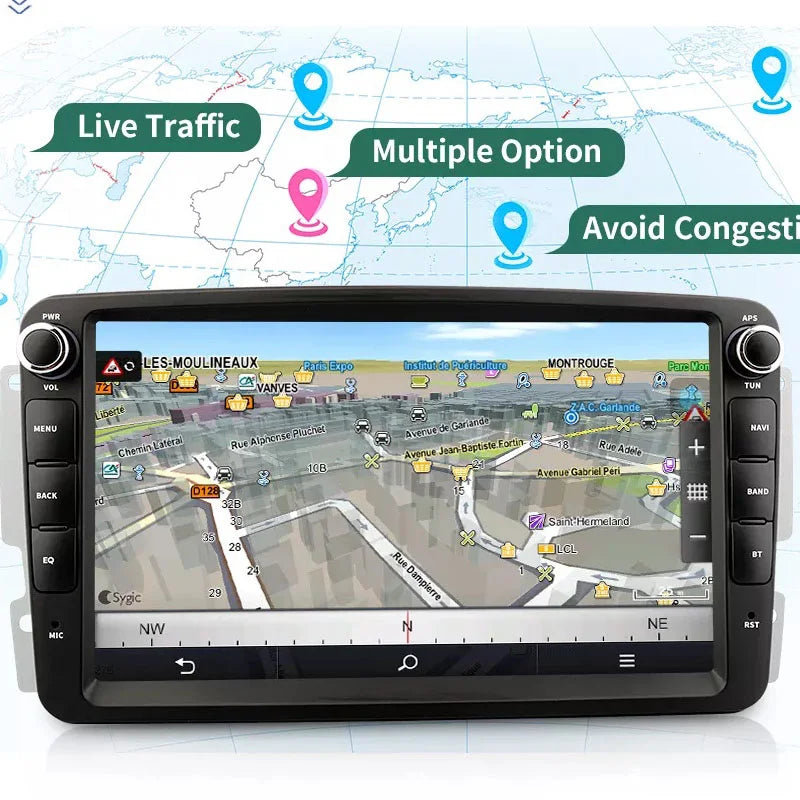Radio Pantalla Carplay para Mercedes-Benz W203 W209 Vito Sprinter - foto 2