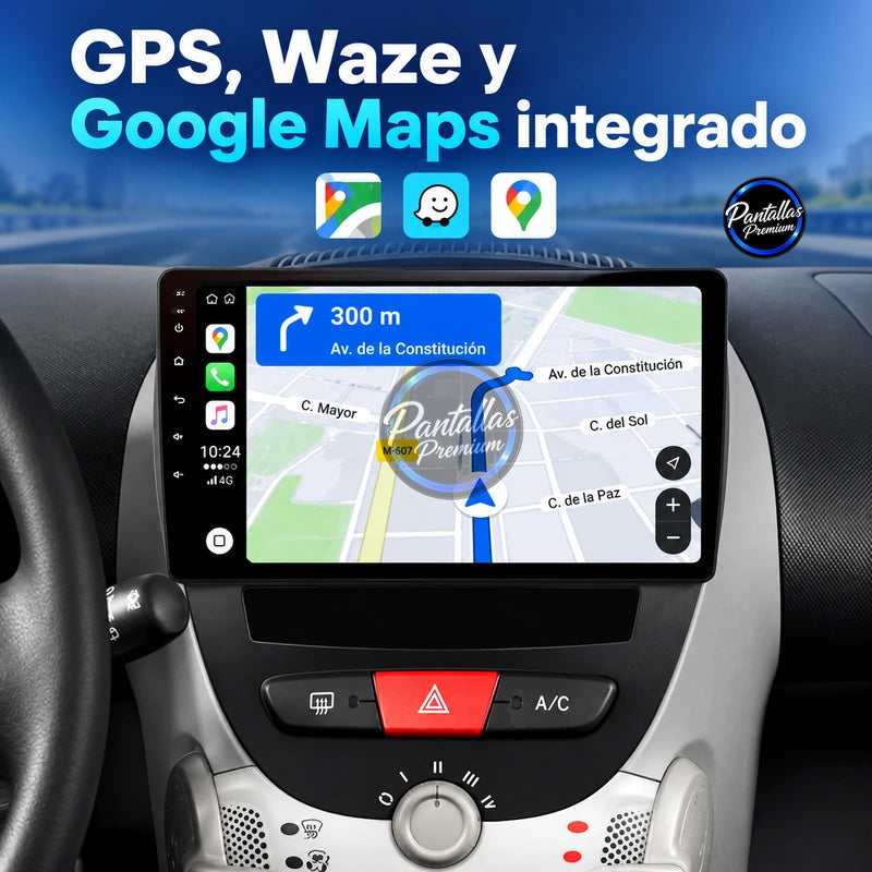 Peugeot 107, Citroën C1 y Toyota Aygo — gps waze google maps