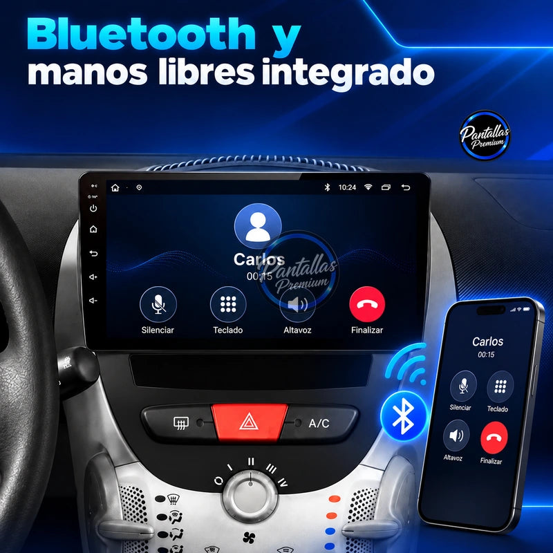Peugeot 107, Citroën C1 y Toyota Aygo — bluetooth manos libres