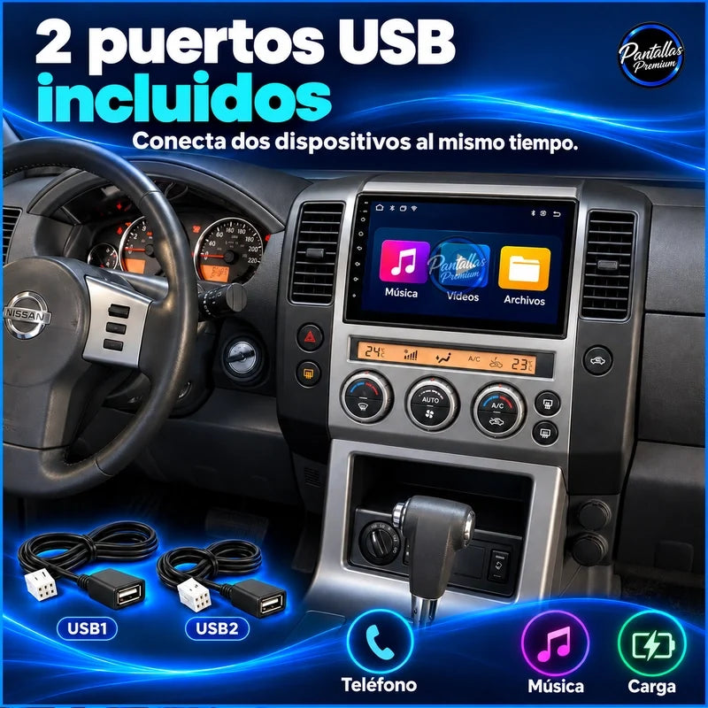 Nissan Pathfinder R51 — dos puertos usb nissan pathfinder r51