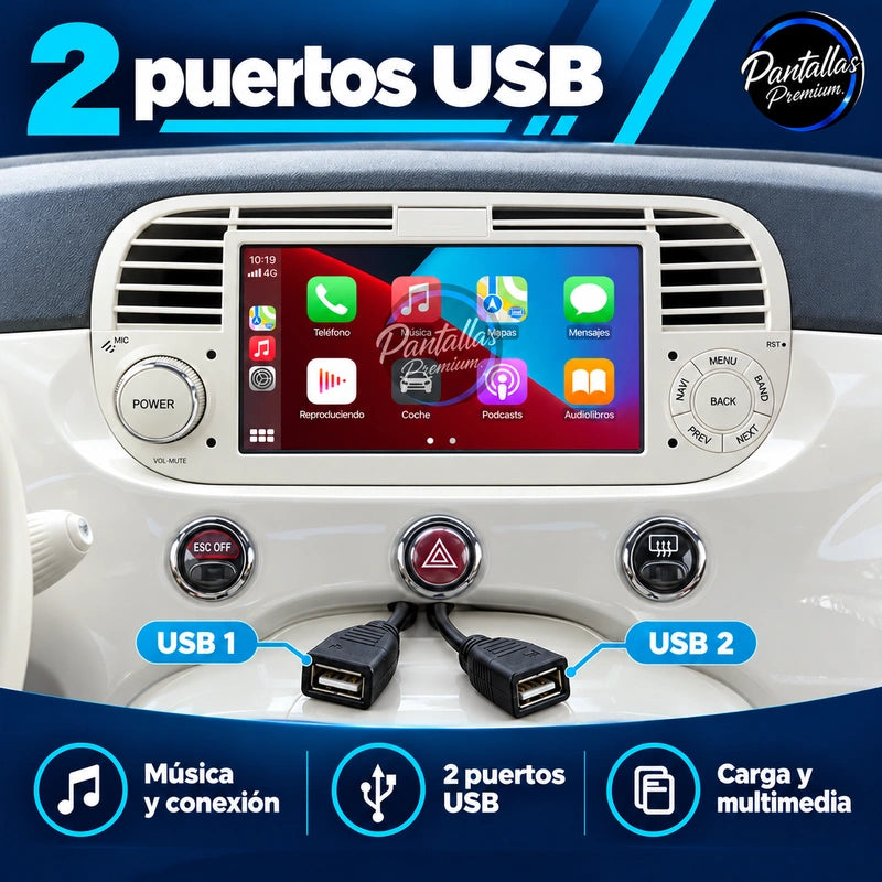 Fiat 500 — usb