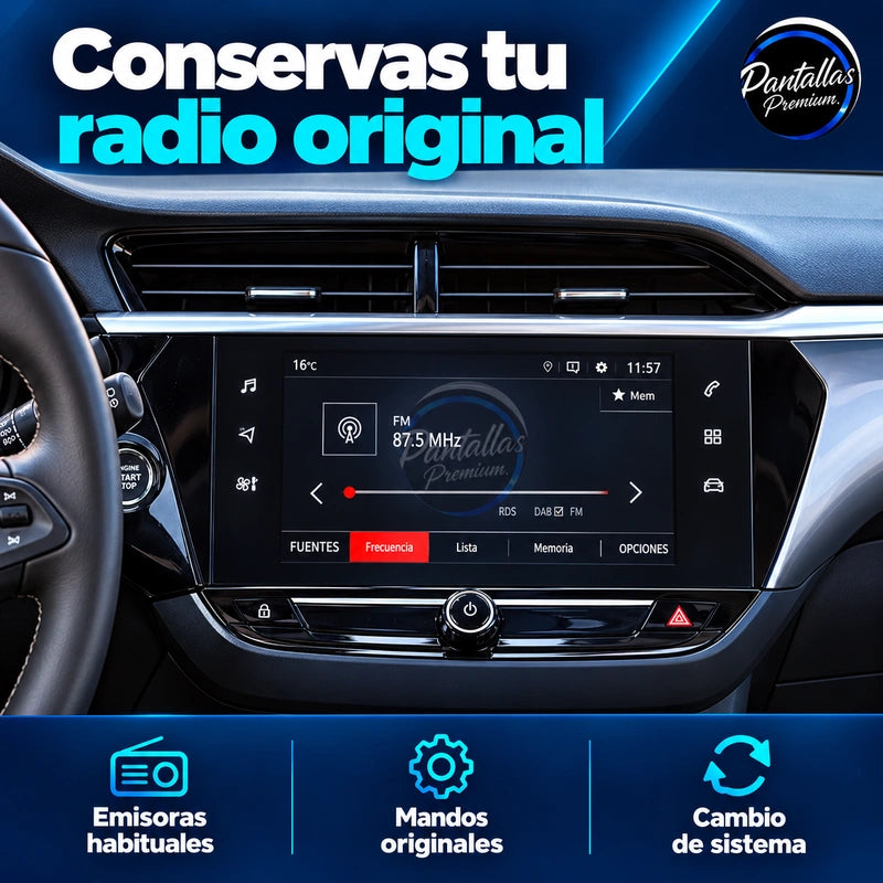 Interfaz Opel Corsa F — radio