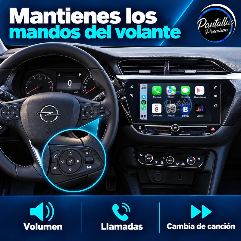 Interfaz Opel Corsa F — mandos