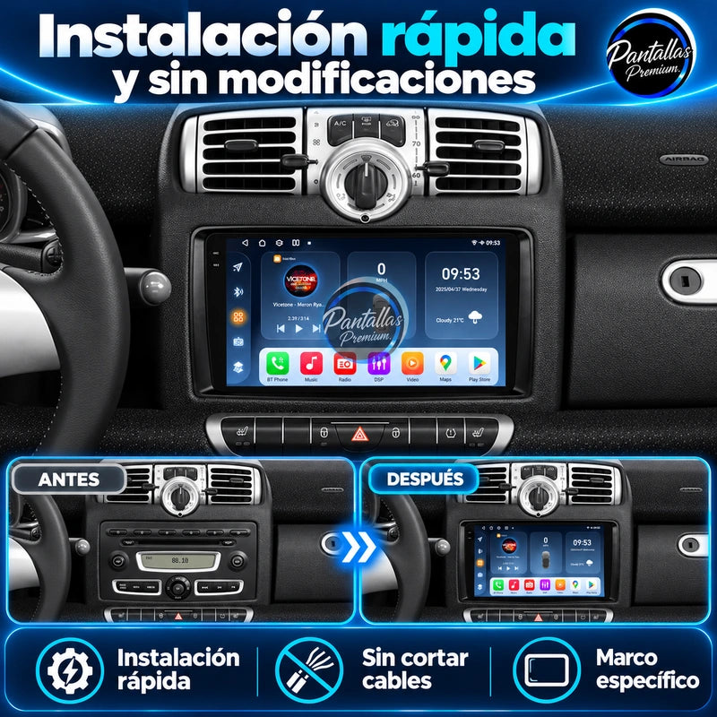 Smart Fortwo W451 — antes despues