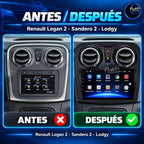 Renault Logan 2 Sandero 2 Lodgy - antes y después de la instalación