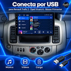 Dos conexiones USB para Renault Trafic 2 Opel Vivaro A Nissan Primastar 2001-2014
