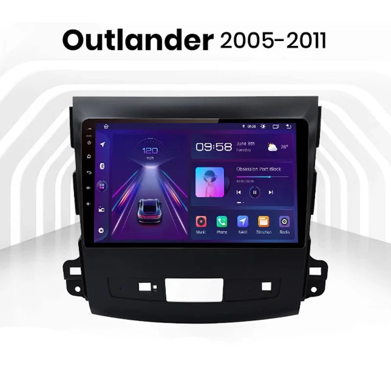 Radio Android Citroën 10 Mitsubishi Outlander Xl 2 Peugeot 4007 Citroen C Crosser Rockford 2005-2011