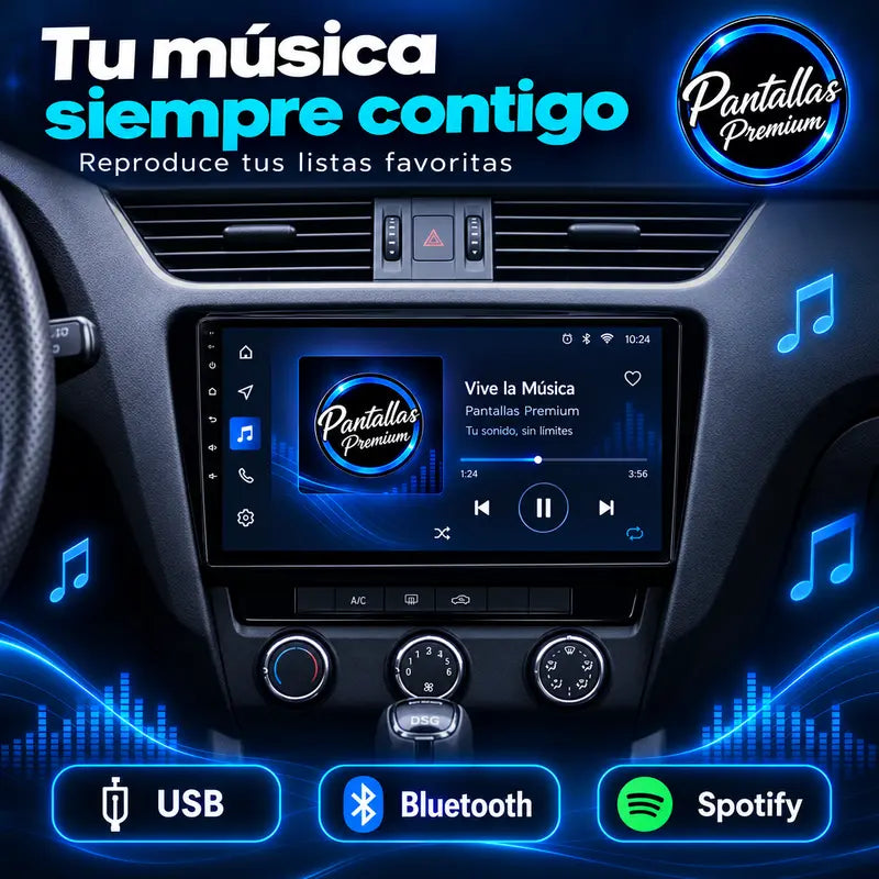 Música USB Bluetooth Spotify Skoda Octavia 3