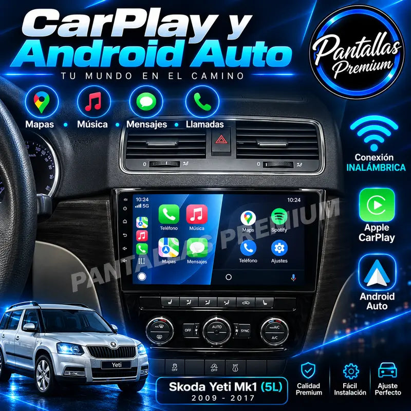 CarPlay y Android Auto Skoda Yeti 5L