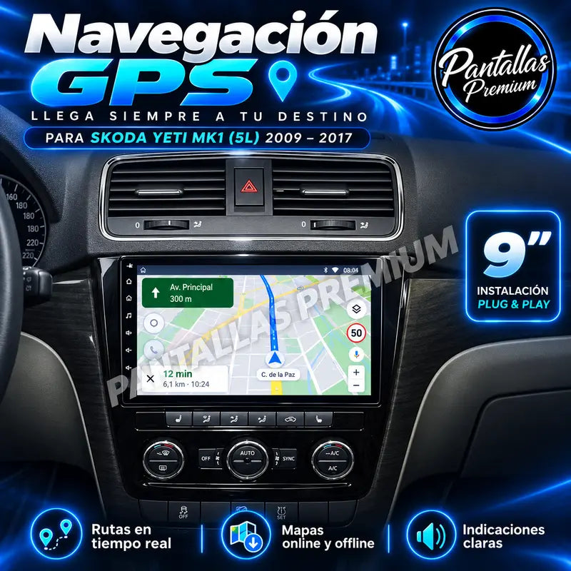 Navegación GPS Skoda Yeti 5L