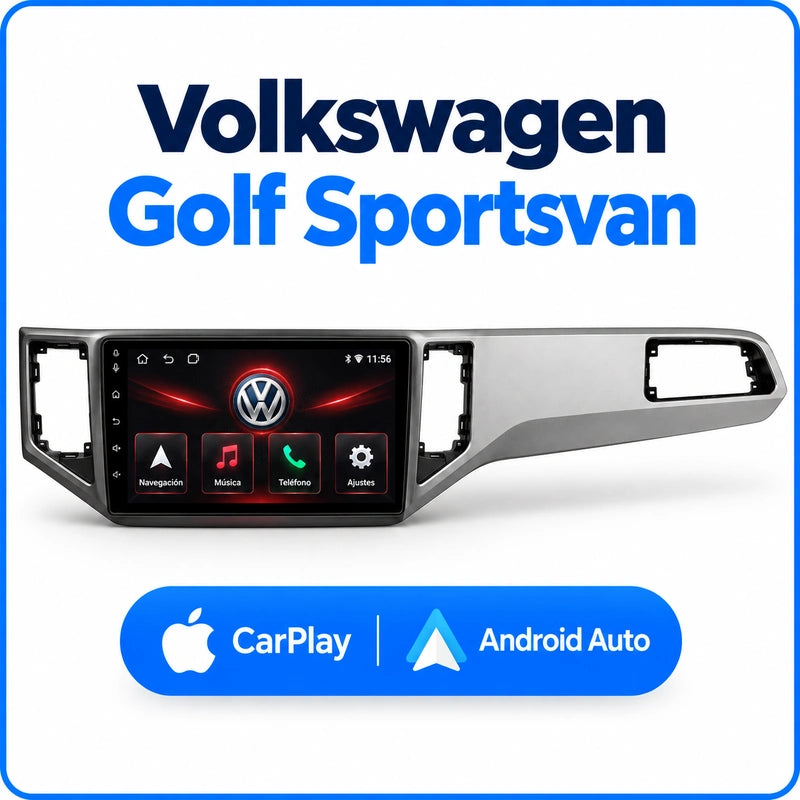 Pantalla CarPlay Volkswagen Golf Sportsvan 2016-2019