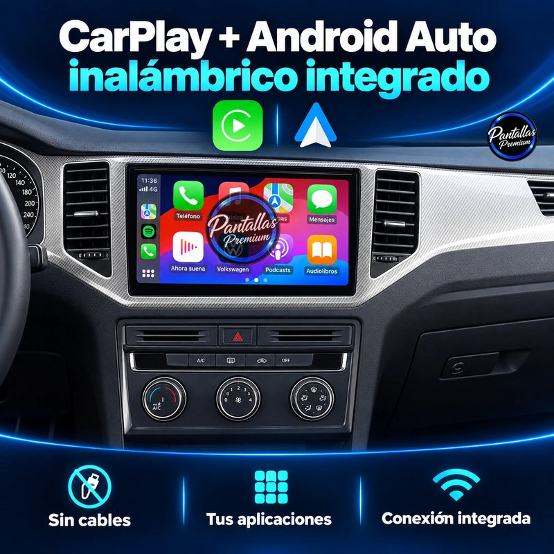 CarPlay y Android Auto inalámbricos Volkswagen Golf Sportsvan
