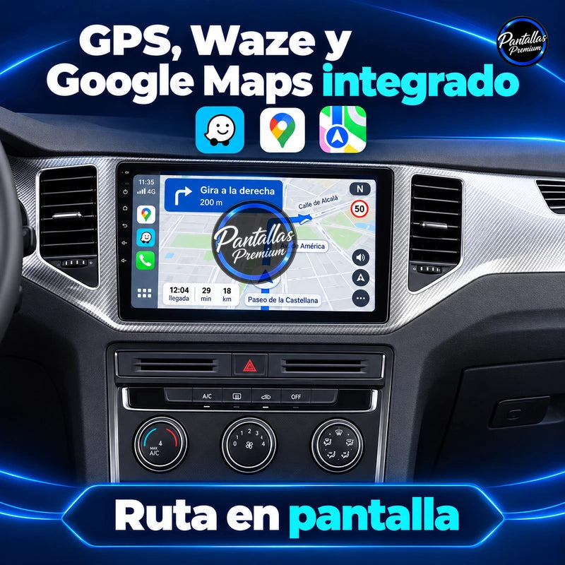 Navegación GPS Waze Google Maps Volkswagen Golf Sportsvan