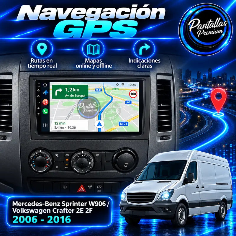 Navegación GPS Mercedes Sprinter W906 Volkswagen Crafter