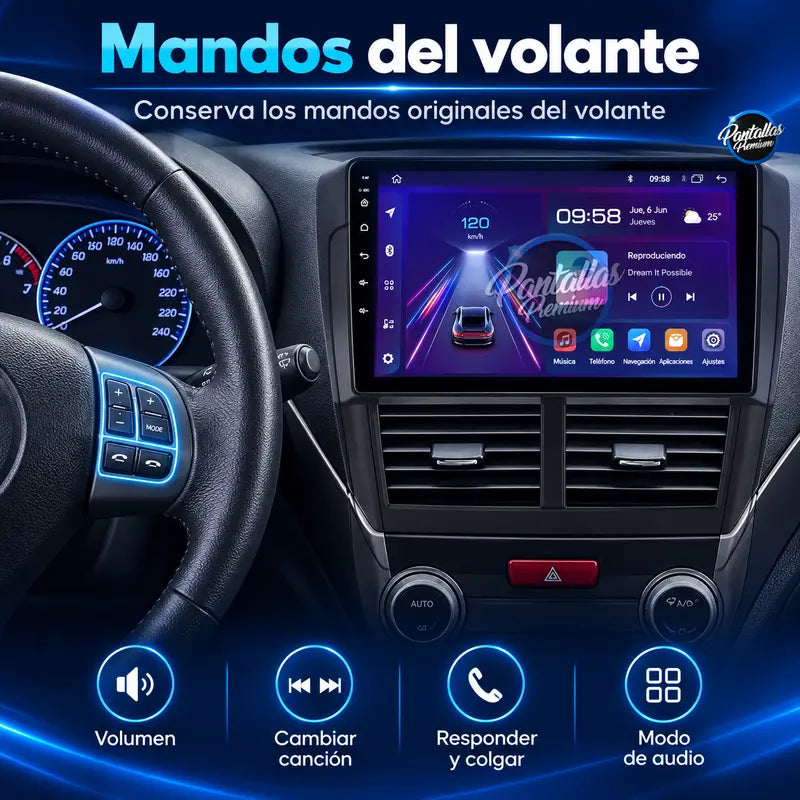 Subaru Forester SH Impreza Mk3 - mandos del volante