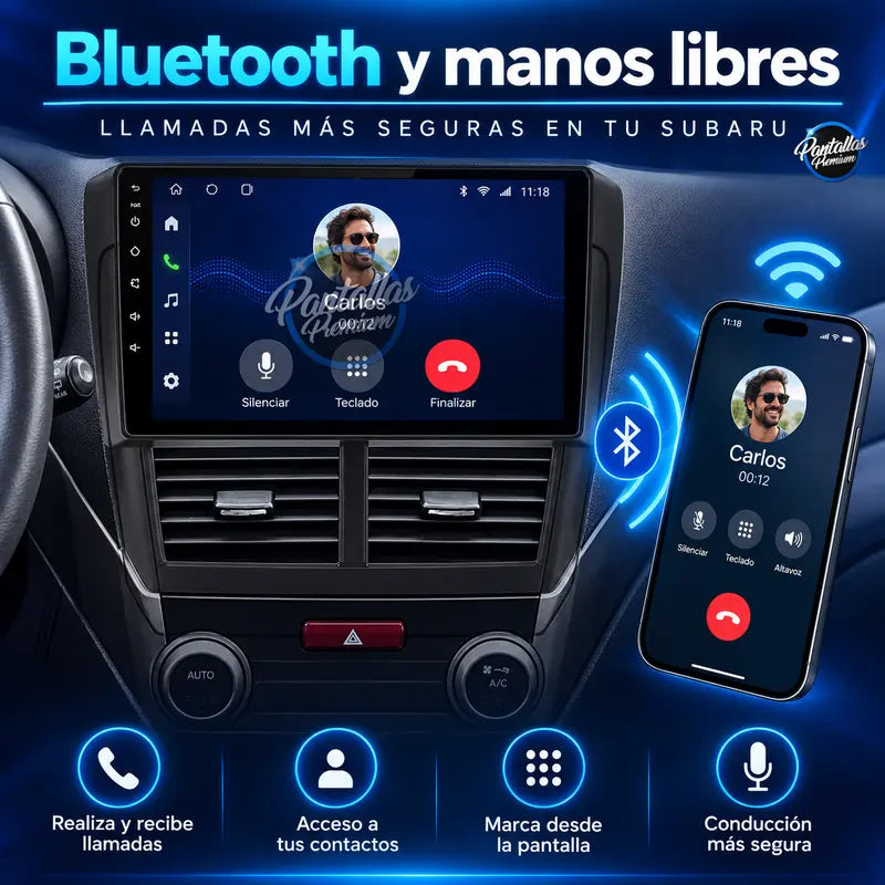 Subaru Forester SH Impreza Mk3 - Bluetooth y manos libres