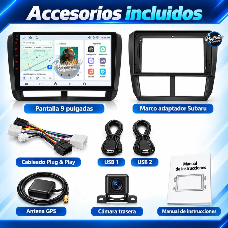 Subaru Forester SH Impreza Mk3 - accesorios incluidos