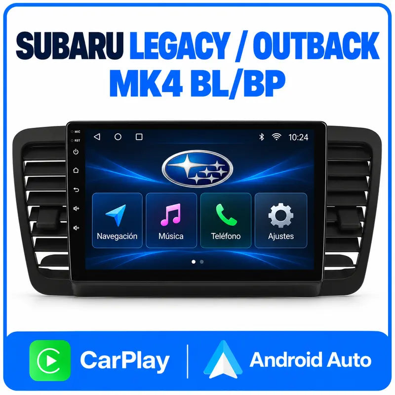 Subaru Legacy Outback Mk4 BL BP pantalla Android 9 pulgadas