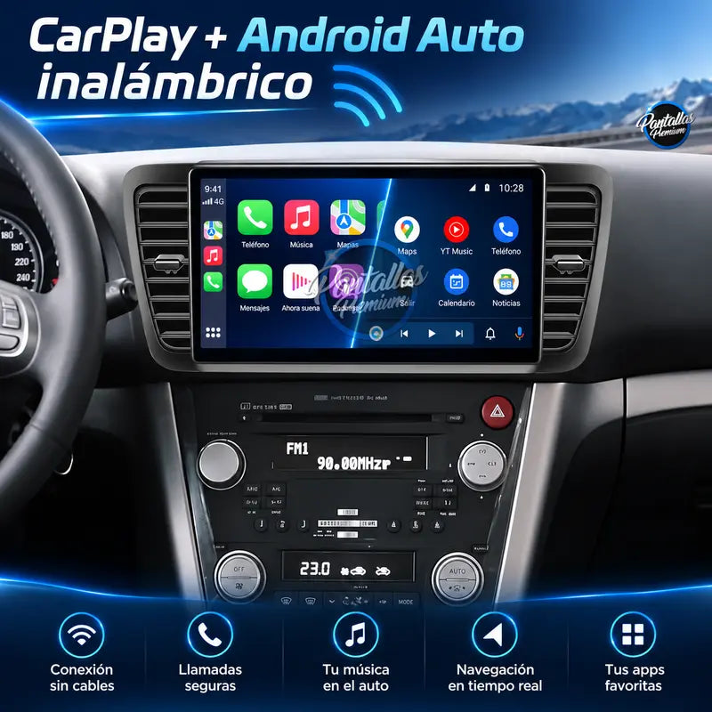 CarPlay y Android Auto inalámbrico Subaru Legacy Outback Mk4