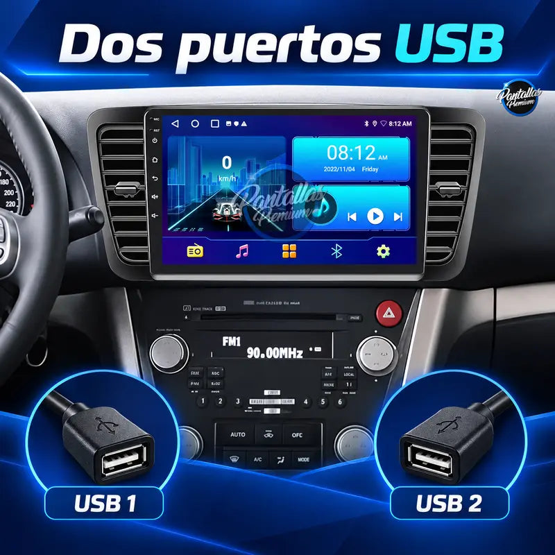 Dos puertos USB Subaru Legacy Outback Mk4