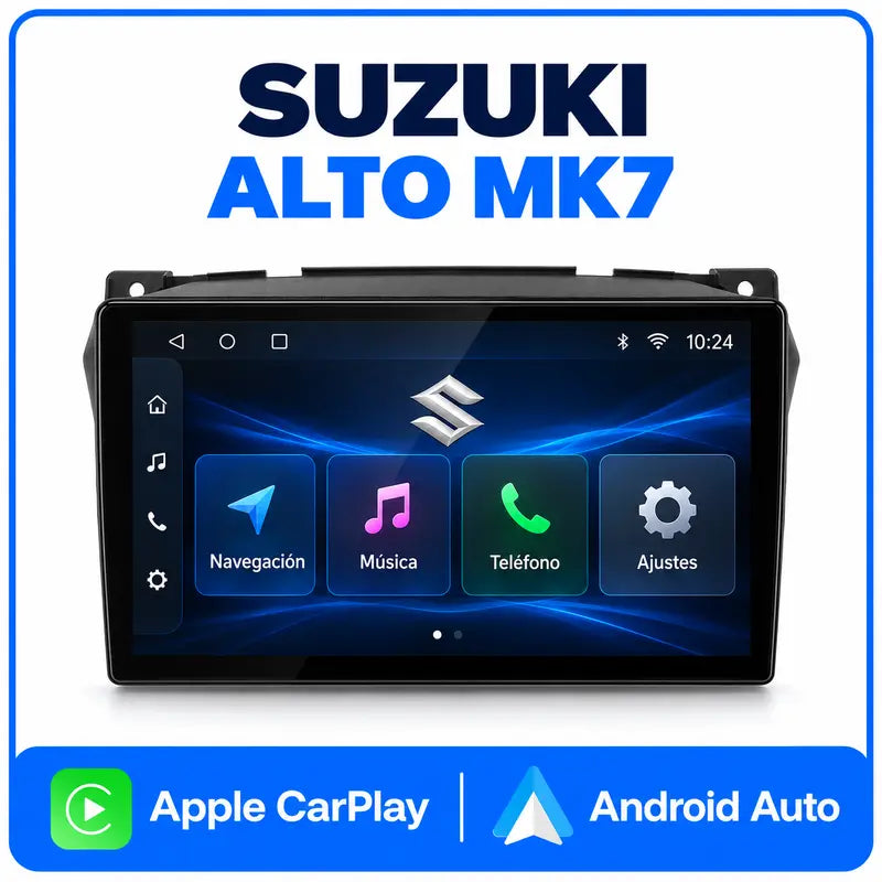 Suzuki Alto Mk7 pantalla Android 9 pulgadas