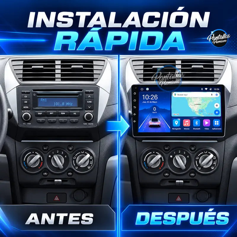 Instalación rápida antes y después Suzuki Alto Mk7