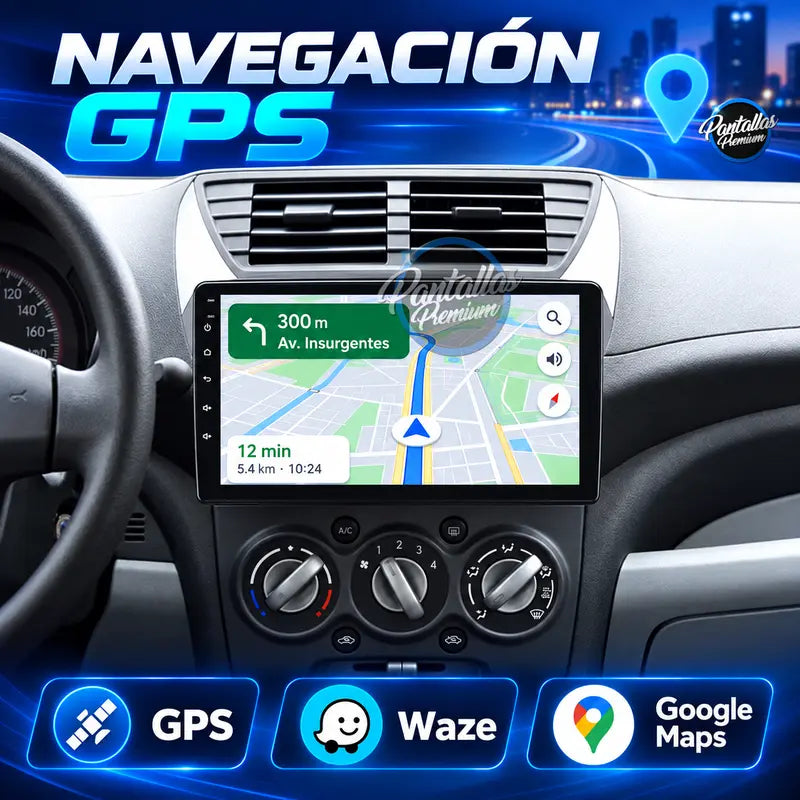 GPS Waze y Google Maps Suzuki Alto Mk7