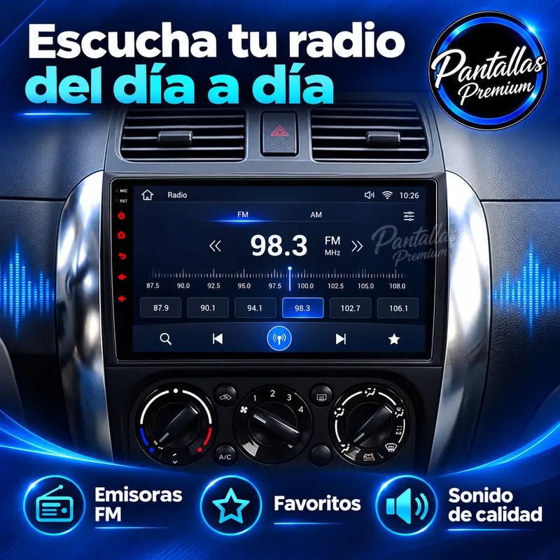 Radio FM Suzuki SX4 Fiat Sedici Mk1 189 2006-2014