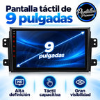 Pantalla táctil de 9 pulgadas Suzuki SX4 Fiat Sedici Mk1 189 2006-2014