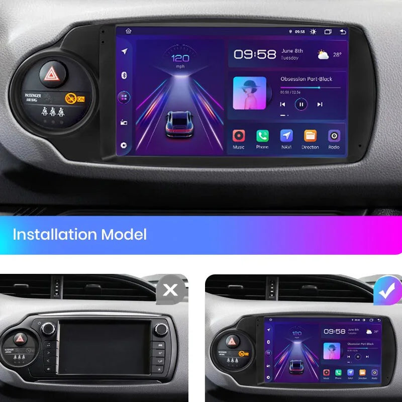 Radio Pantalla Carplay para Toyota Yaris 2012-2017 - foto 3