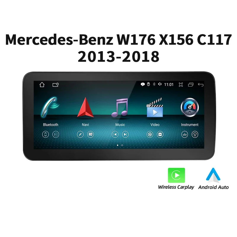 Radio Android Mercedes-Benz W176 X117 X156 W463 2013-2018