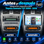 Antes y después pantalla Toyota Avensis T27