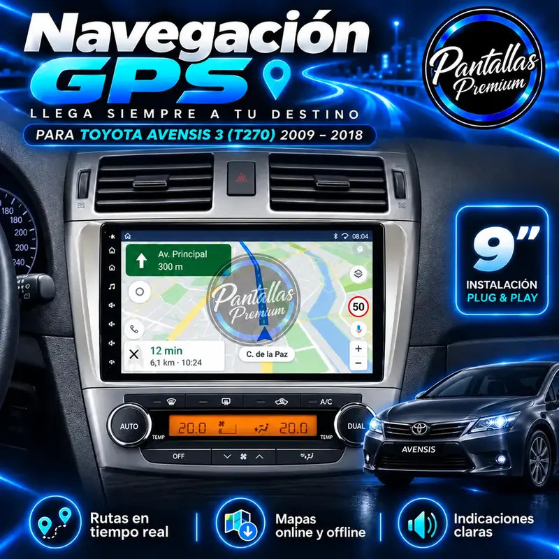 Navegación GPS Toyota Avensis T27